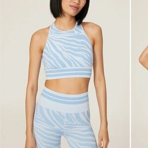 Spiritual Gangster High Neck Zebra Sports Bra size XS/S